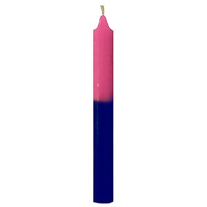 Vela Palito Rosa e Azul N6 Unidade