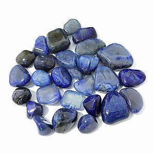 Pedra Agata Azul Grande - Unidade