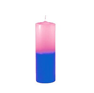 Vela de 7 dias Rosa e Azul 240g