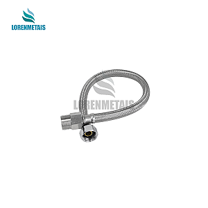 Engate Flexível Metal Inox Trançado 40CM - 13136