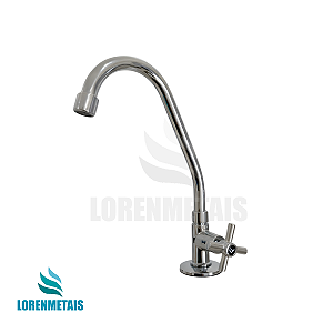 Torneira de Bica Alta C/ Acionamento Cruz - 13902