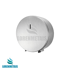 Porta Papel Higiênico com Trava 400m Inox escovado com Trava e Chave Allen - 13238