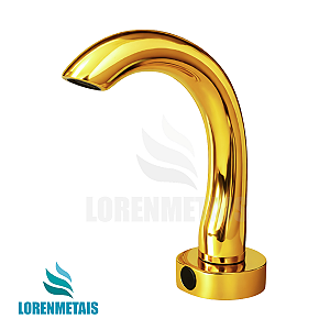 Torneira com Sensor Anti Vandalismo em latão dourado - Loren TS300G - 35007