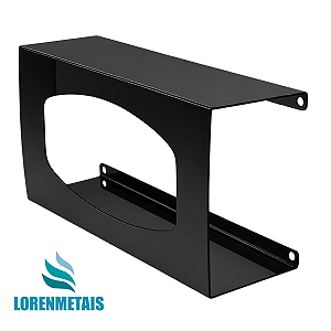 Suporte Porta Luvas Fabricado em Aço Pintura Eletrostática Preto - 13691