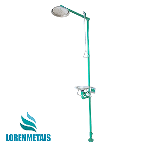 Chuveiro Pedestal de Emergência com Lava Olho - 13994