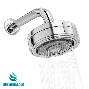 Ducha Parede Metal Autolimpante Cromado Aquecimento Solar - 40266