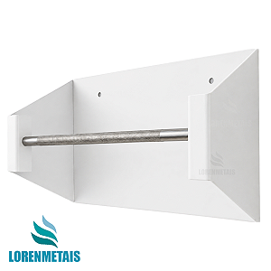 Suporte Pano Perfex Parede Aço Reforçado Branco Higiênico Para Clinica - 37002