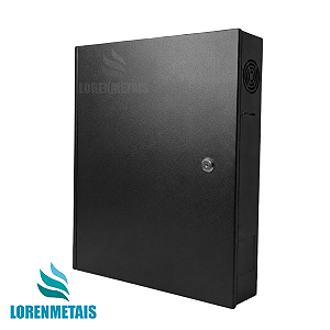 Gabinete Rack Caixa De Distribuição Metálico Parede Organizador Padrão Preto - 13990
