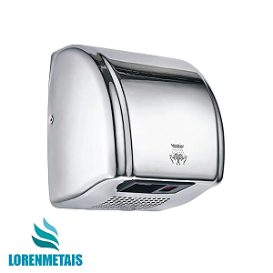 Secador De Mãos Automático Parede Aço Inox PowerClean Banheiro - 39002