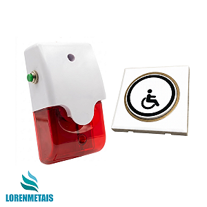 Alarme PNE Com Fio Para Sanitário Acessível - 41011