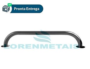 Barra de apoio para banheiro em inox 304 reta preta 50 cm conforme a norma NBR9050 - 1038