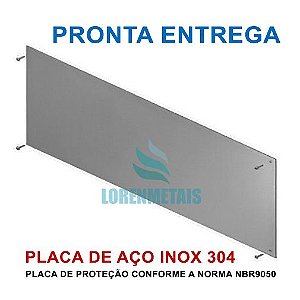 Chapa De Proteção Para Porta inox 304 PNE 80 Cm - 1009