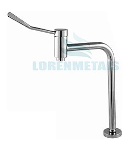 Torneira Hospitalar Clínica Metal Link 26 cm Alavanca Reforçada Mesa 90º - 12043