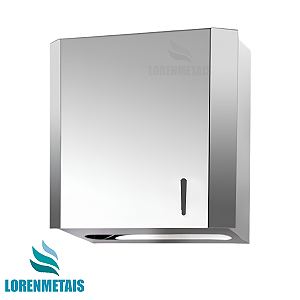 Toalheiro Inox Interfolhas Loren Metais Com Trava - 12182