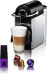 Nespresso Pixie Alumínio Cafeteira 110V, Máquina de café Espresso compacta para casa