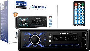 Som Automotivo Roadstar Bluetooth/Micro SD/USB/FM/ISO/MP3/Aux Com Controle Remoto Painel Touch Fixo