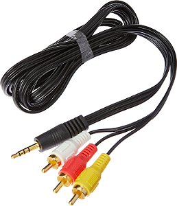 Cabo de Audio P2+3RCA, Flex, XC-P2-3RCA, 1.8M