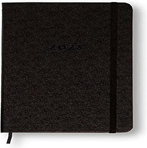 Cicero Agenda Planner 2023 Clássica Semanal Anotações 14x21 Preta, Modelo: 9849,