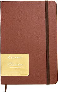 Cicero Caderneta Ciceros ClÃ¡ssica Pautado 14x21 , Marrom, 8842