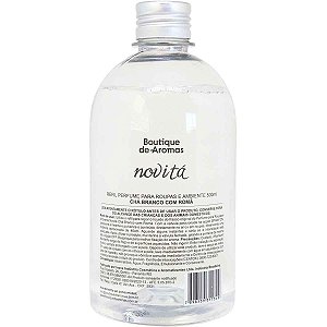 Refil perfume para roupas Boutique de Aromas chá branco com romã novitá 500 ml