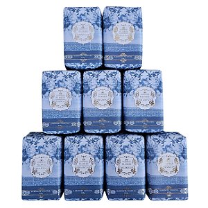 Sabonete em barra vegetal Madressenza flores brancas 180 g - 9 unidades