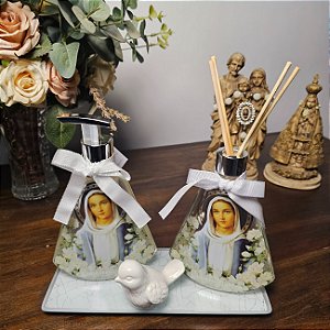 Kit Difusor e Sabonete Líquido Dani Fernandes flor de algodão mãe querida 210 ml