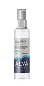 Desodorante cristal spray recarregável Alva sem perfume 30 g/100 ml