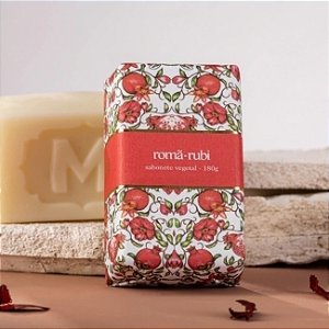 Sabonete em barra vegetal Madressenza romã rubi 180 g