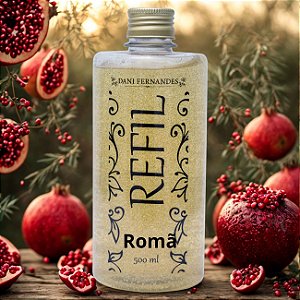 Refil sabonete líquido Dani Fernandes romã glitter 500 ml