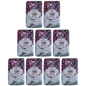 Sabonete em barra vegetal Madressenza vinho 180 g - 9 unidades