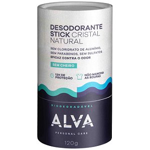 Desodorante Stick Kristall Sensitive Alva 120g Biodegradavel