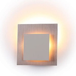 Arandela Eclipse 16x6 LED 2700K Sand Gold e Branco Bella CD011