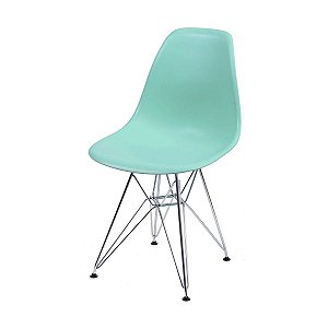 Cadeira DKR em Polipropileno e Base Metal ORDESIGN OR-1102 PP Verde Tiffany