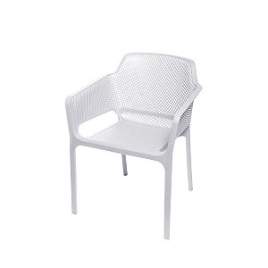 Cadeira Vega Com Braço em Polipropileno ORDESIGN OR-1104 PP Branca
