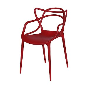 Cadeira Solna em Polipropileno ORDESIGN OR-1116-VE Vermelha