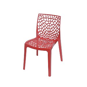 Cadeira Gruvyer em Polipropileno ORDESIGN OR-1148-VE Vermelha
