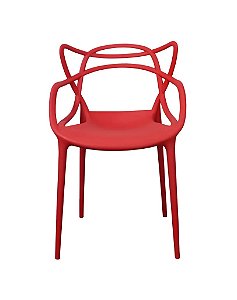Cadeira Aviv Polipropileno Vermelho Fratini 1.00110.01.0005