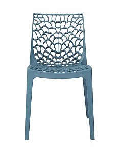 Cadeira Gruvyer Polipropileno Azul Petróleo Fratini 1.00218.01.0046