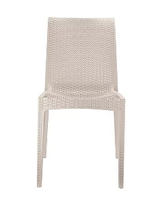 Cadeira Ibiza com Tramas idênticas ao Rattan e Assento em polipropileno Fendi Fratini 1.00107.01.0034