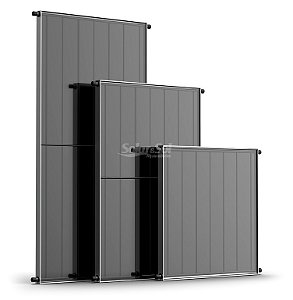 Coletor Solar - INOX 2x1 - Rosca - Fundo PP / Soluti