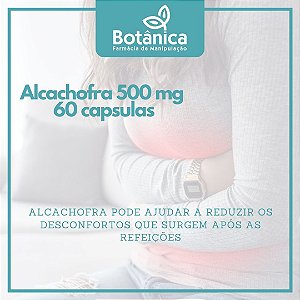 Alcachofra 500 mg 60 capsulas