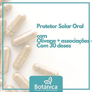 Protetor Solar Oral com Olivage + associações - Com 30 doses