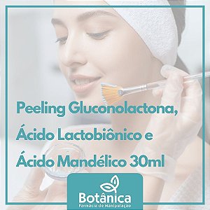 Peeling de Ácido Mandélico, Gluconolactona, e Ácido Lactobiônico 30ml (USO PROFISSIONAL)