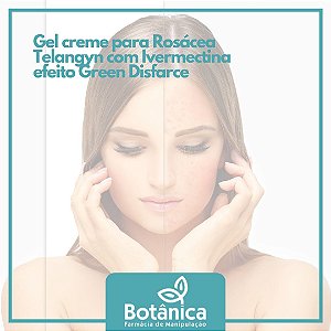 Telangyn e Ivermectina creme para Rosácea 30g - com efeito Green Disfarce