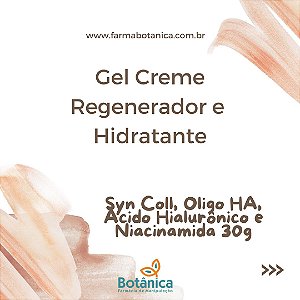 Gel Creme Hidratante e Regenerador - Syn Coll, Oligo HA, Ácido Hialurônico, EGF e Niacinamida 30g