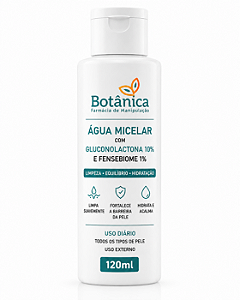 Água Micelar com Gluconolactona 10% e Fensebiome 1% 120ml