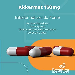 Akkermat 150mg 30 cápsulas - Inibidor natural da Fome