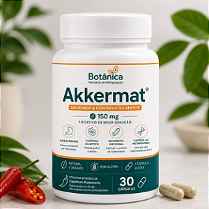 Akkermat® 150 mg – Saciedade & Controle do Apetite | 30 Cápsulas