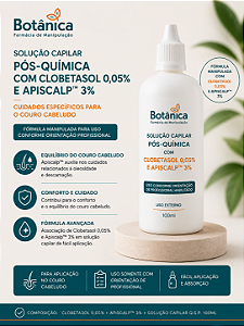 Solução Capilar Pós-Química com Clobetasol 0,05% e Apiscalp™ 3% – 100ml