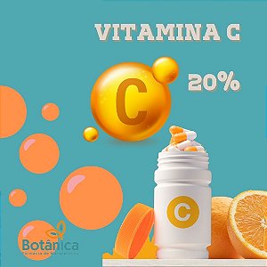 Gel Creme Vitamina C 20% Nano com Ácido Hialurônico 5% 15g